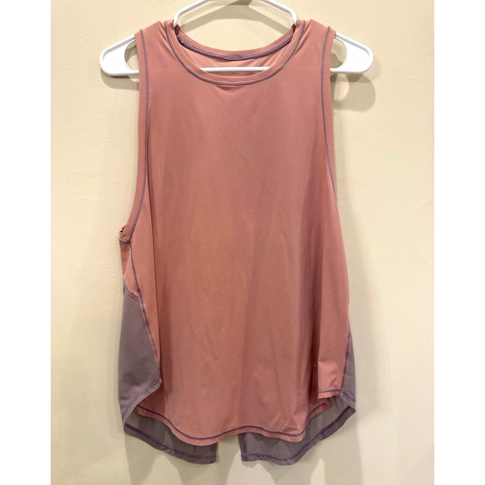 Lululemon Ace Tank top Pink Two Tone women's Size 8